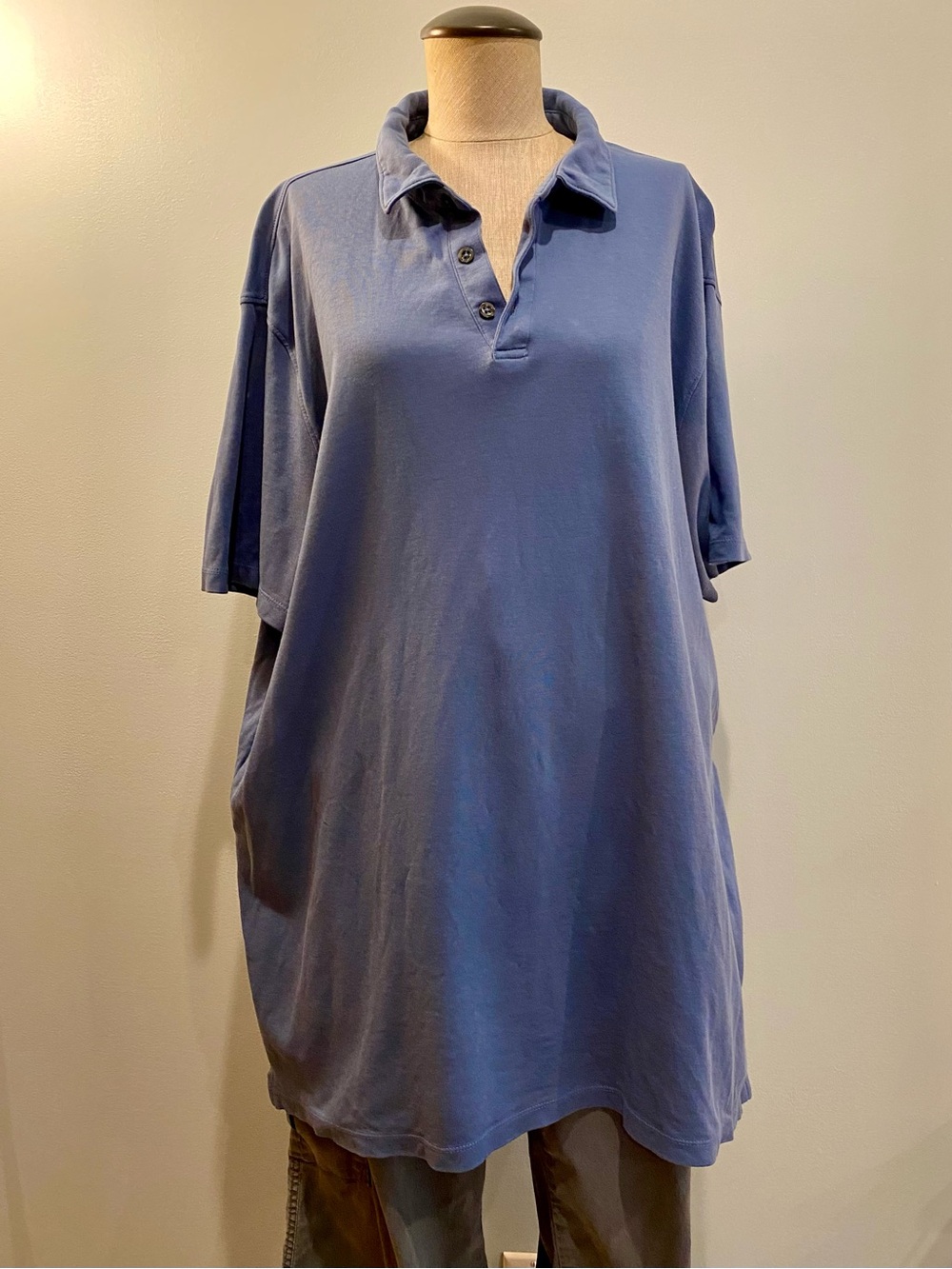 Apt. 9 Dusty Blue Polo Top. Size 2XL.
